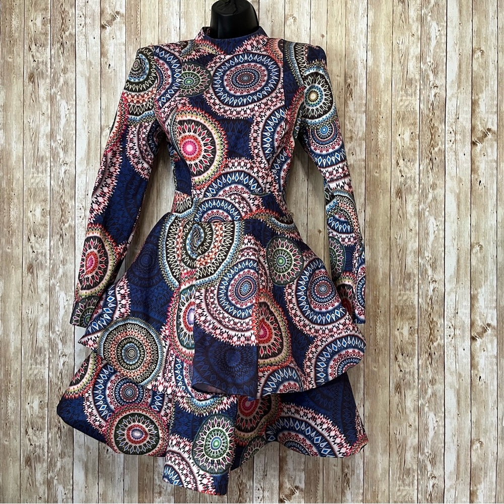 Colorful Patterned Dress Size Small - Picture 2 of 13